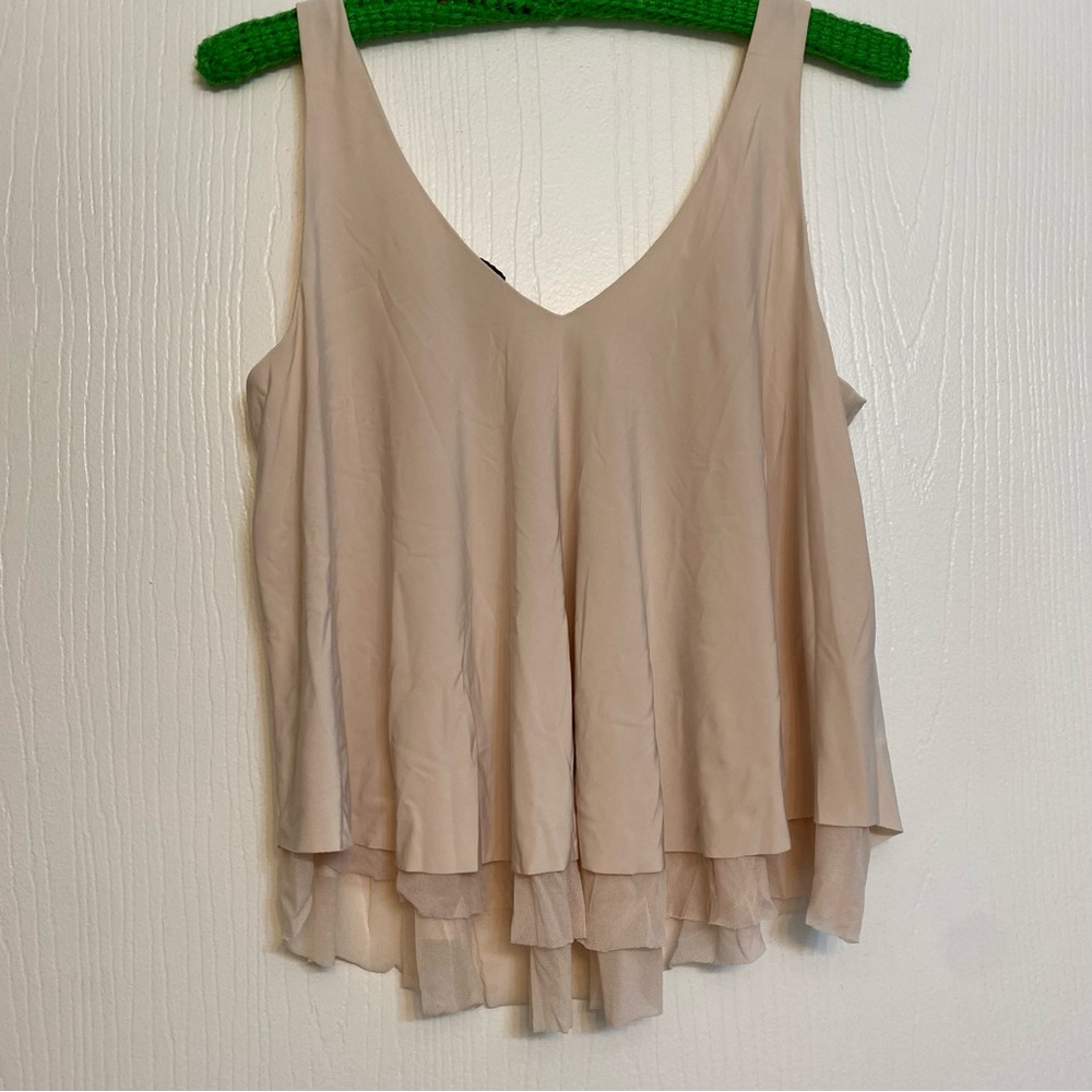 Blush Sleeveless Cropped Blouse Express Women’s Small